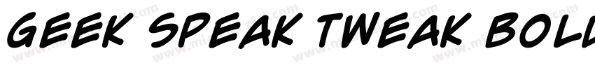 Geek Speak Tweak Bold字体转换